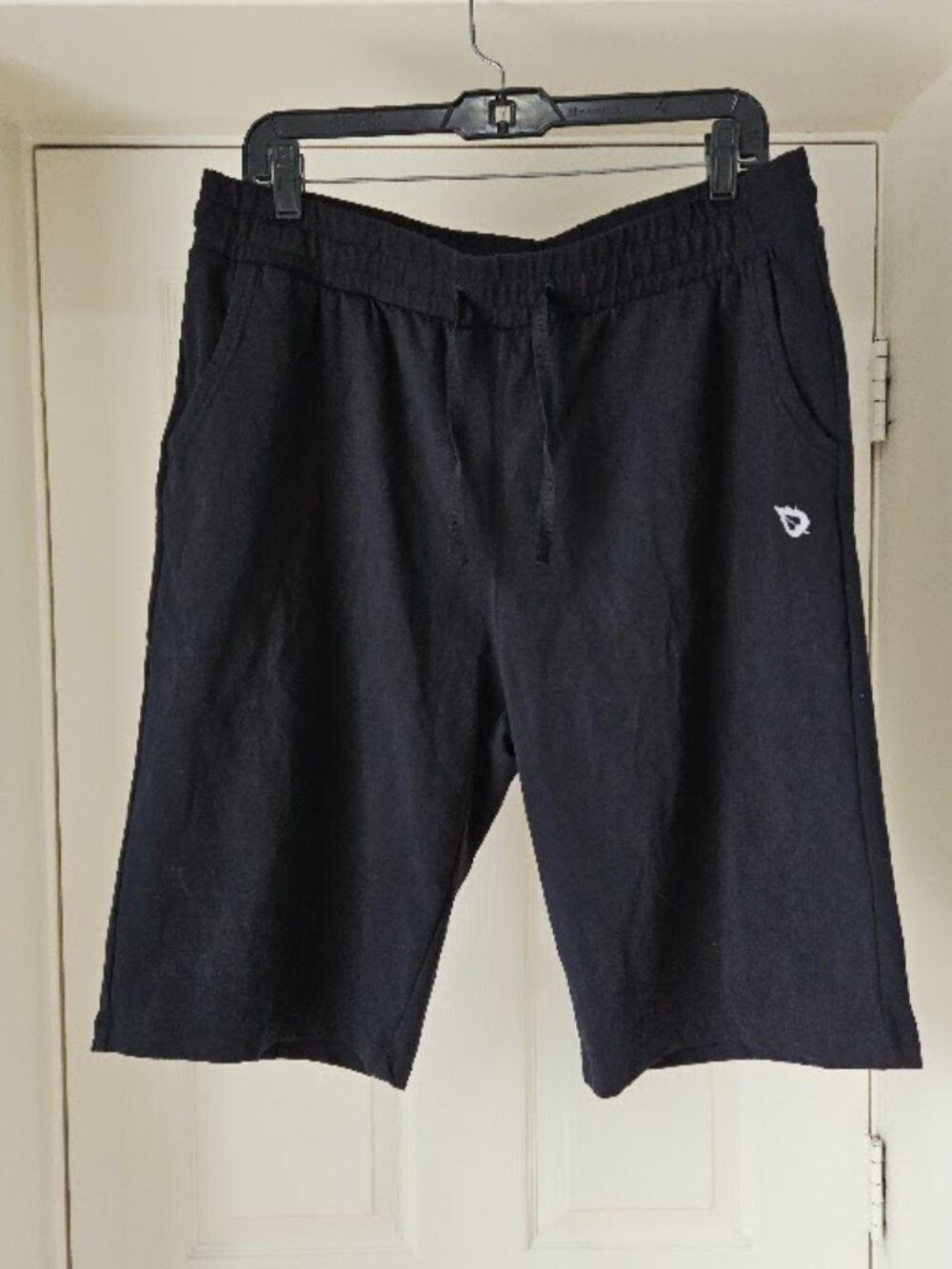 Baleaf black cotton athletic men's lounge shorts gym loungewear athleisure XL